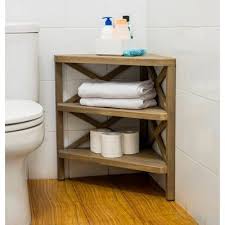 Owings Corner Shelf Rustic Threshold In 2020 Bathroom Corner Storage Rustic Corner Shelf Shelves