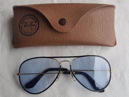 Black And Gold Ray Bans Eyeglasses Vintage Ray Ban B L Aviator Pilot 58 Mm Black Leather Frame Blue Gray Lens Case Rayban Aviatorpilot Everyday