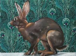 Daily Paintworks Belgian Hare By Clair Hartmann Animal Art Rabbit Art Art