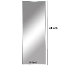 This glamorous wall mirror is mounted. Glass Wall Mirror Size 12x48 18x48 Inch Mirror Shape Rectangular Id 21381930455