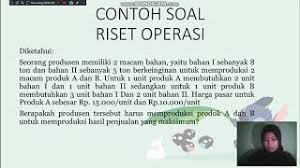 Adapun tata cara pembuatan grafik adalah sebagai berikut: Riset Operasi Menggunakan Metode Grafik Dan Metode Simpleks Youtube