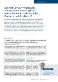 Feb 18, 2021 · berlin: The Post Covid 19 Economy What Unexpected Traces Does The Crisis Leave Behind In Industries Regions And Structures Publication Ifo Institute