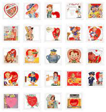 Print them out and use for: Vintage Valentines Printable And Adorable