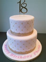 Made by us @cakeclubapp www.cakeclub.me. Pink And Gold Quilted 18th Birthday Cake 18th Birthday Cake Designs 18th Birthday Cake 18th Birthday Cake For Girls