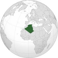 Map showing location of algeria in the world map. Argelia Wikipedia A Enciclopedia Livre
