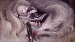 Anime black and white wolf wallpaper is free hd wallpaper. Wolf Anime Girl Desktop Wallpapers Wallpaper Cave