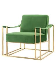 Baxter Stainless Steel Chair By Tov Furniture At Gilt Green Velvet Chair Baxter Chair Green Accent Chair