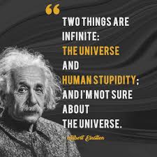 Imagination is more important than knowledge. Two Things Are Infinite The Universe And Human Stupidity And I M Not Sure About The Universe Lifequotes Motivat Human Stupidity Quotes Einstein Quotes