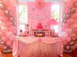 This balloon garland would also be great for a gender reveal party or twins baby shower? Pink Ballerina Baby Shower Party Ideas Photo 1 Of 9 Ballerina Baby Showers Pink Baby Shower Ballerina Baby Shower Theme
