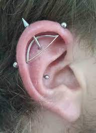 Custom Made And Pierced Archer Scaffold Piercing By Brett Turner Scaffolding Piercing Body Piercings Piercing