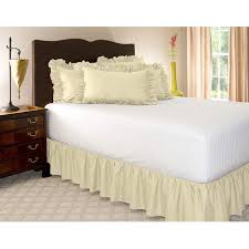 Check out our ivory bed skirt selection for the very best in unique or custom, handmade pieces from our bedding shops. Dust Ruffle Bed Skirt 100 Cotton Bed Wrap With Platform Gathered Style Ivory Bed Skirts Bedding