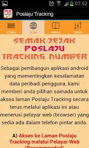 Enter your tracking number in the online tool. Pos Laju Tracking Number For Android Apk Download