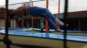 Waren Im Schwimmbad Und Danach Auf Dem Trampolin Waren Im Schwimmbad Und Danach Auf Dem Trampolin Fun Afterswimming Trampolin Jump Springen Ball Fun Trendy