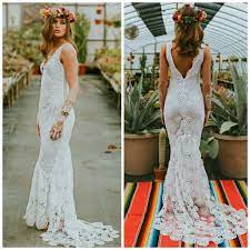 Für den sommer bieten sich gehäkelte varianten an. Hakeln Sie Boho Brautkleid Hakelspitze Hochzeitskleid Abendkleid