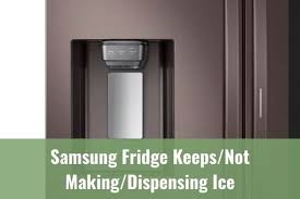 I opened rear cover of fridge and clean drain line. Samsung Fridge Keeps Not Making Dispensing Ice Ready To Diy