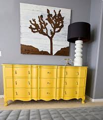 Modern French Provincial Style Something Like This Would Be Great For The Tv Room Bright Colors Yellow Painted Furniture Decor Bright Painted Furniture