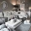 Living room color schemes with gray. 1