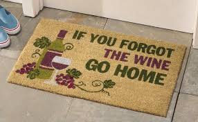 If You Forgot The Wine Go Home Doormat Wine Winelover Fussmatte In Vino Veritas Gestalten