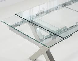 Shore modern glass ceramic dining table with metal structure, extendable up to 3 meters, available in various dimensions and finishes. Cilento Glass Extending Dining Table Dining Tables