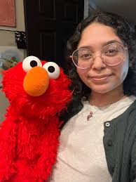 Elmo anniversary gift from boyfriend's artwork