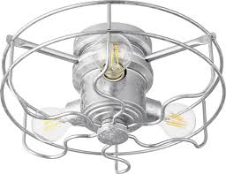 Hunter fan 44 inch low profile matte black indoor/outdoor ceiling fan with light kit and remote control (renewed) 4.7 out of 5 stars. Quorum Internationalquorum Windmill 3 Light 14 Indoor Outdoor Ceiling Fan Light Kit In Galvanized Dailymail