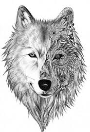 A simple black wolf tattoo can certain look amazing as well. Wolf Geometric Drawing Ideas Happy Emotion
