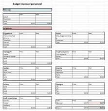 Budget Mensuel Excel Modifiable Budget Mensuel Gestion Budget Feuilles De Budget