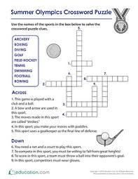 Summer Olympics Crossword Puzzle