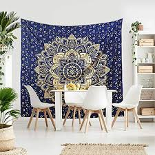 Shop gypsy tapestries created by independent artists from around the globe. New Launched Blue Gold Passion Ombre Mandala Tapestry By Madhu International Boho Mandala Tapestry Wall Hanging Gypsy Tapestry Multicolor 85 X 89 Inches Pricepulse