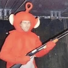 Meme Generator - Teletubby holding shotgun - Newfa Stuff