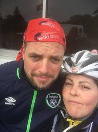 Cyclist Sarah Deegan and our very own...