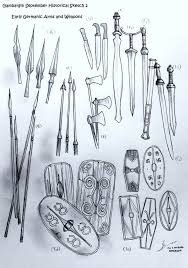 Many Ancient Germanic Warriors Were For The Most Part Of Their Life Peasants As Such Their Equipment Reflected The Stat Ancient Warfare Ancient Ancient Celts