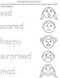 Facial Expression Simple Emotions Printable Chart Www