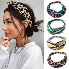 Fashion Bohemia Print Flower Knot Women Headband Turban Elastic Foulard Pour Cheveux Courts Bandeau Cheveux Bijoux Cheveux