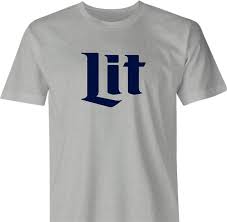 Funny Lit Beer Logo T Shirt Big Bad Tees