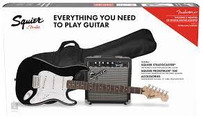 What a great custom fender squier stratocaster. Fender Squier Stratocaster Pack Lrl Bk Guitar Set