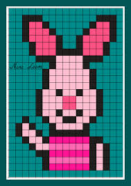 Nini Loom Loisirs Creatifs Page 46 Pixel Art Winnie Mini Pixel Art Coloriage Pixel