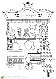 coloriage fete foraine barbapapa dessin de poulet