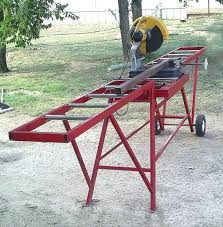 Chop Saw Roller Table By K Dahl Welding Projects Welding Table Welding Cart