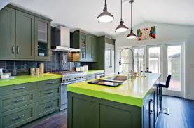 Homeowners can easily become overwhelmed by the dozens of kitchen countertop options fanning out before them. 75 Beautiful Galley Kitchen With Green Countertops Pictures Ideas July 2021 Houzz