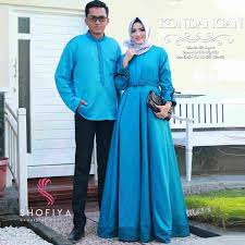 Panjang 70cm, ld 120cm (model slimfit). Model Baju Gamis Couple Terbaru Inspirasi