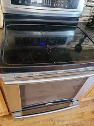 Here's a before and after shot: Diy Glass Stove Top Cleaner
