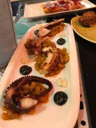 The area gives you that village vibe whilst offering many exciting independent shops and restaurants alike. Octopus Potato Tapas With Aiolis My Favorite Picture Of Utopia Tapas Y Copas Rota Tripadvisor