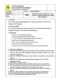Memelihara dan memperbaiki instalasi listrik bangunan industri khusus. 5 Sop Pemeliharaan Kubikel 20 Kv Doc