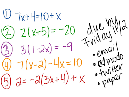 Solving and verifying equations applications in geometry and mcqs are included in this section for students. Multi Step Equations Math Solving Equations Showme