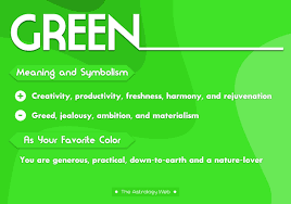 Faience was thought to glisten with a light that was symbolic of life, rebirth. Green Color Meaning And Symbolism The Astrology Web