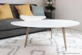 It also boasts a warm matte white finish that will match any interior. Diy Mid Century Modern Coffee Table Under 50 Wonder Forest