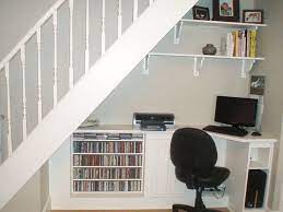 The under stairs space usually is left empty and doesn't serve anything, but now you can transform that negative space into a useful and functional under stairs home office. Multifunctional Design Ideas And Tips For Stairway Shelves