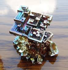 Bismuth Crystal For Sale Bismuth Crystal Cluster Blue Gold And Pink By Bismuthandbeyond Bismuth Crystal Crystals Crystal Cluster