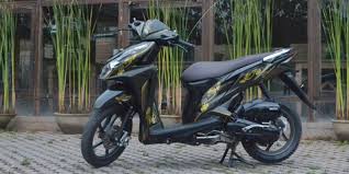 Modifikasi vario techno 110 hitam. Modif Sederhana Vario Bercorak Cyralic Batik Otosia Com